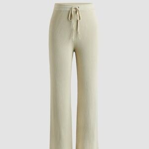 CIDER Olive Green Ribbed Sweat Pants